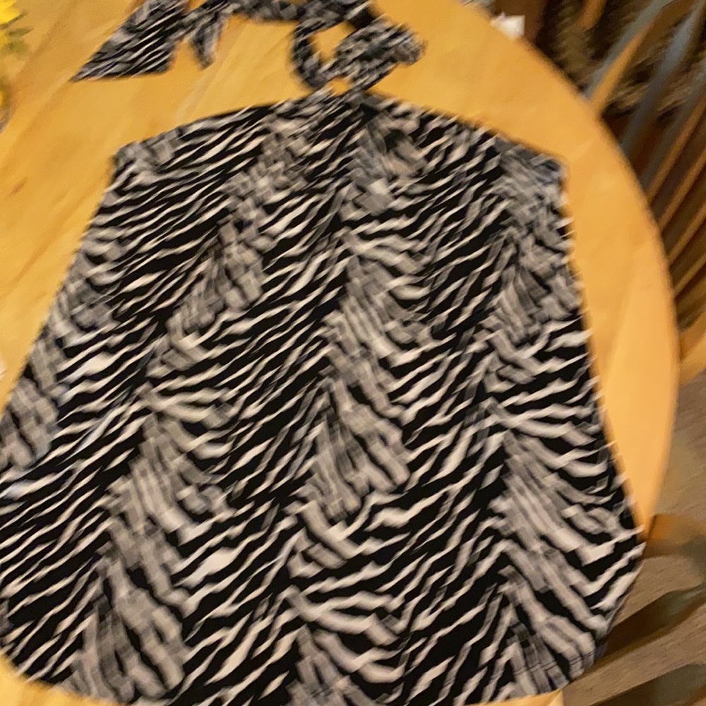 Zebra print halter - lanebryant 18w/20w